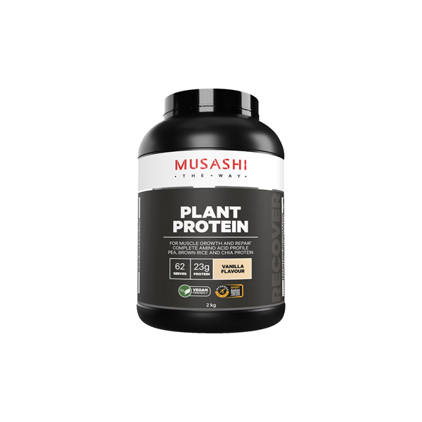 Musashi Plant Protein Powder Vanilla 2kg