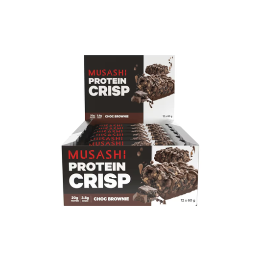 Musashi Protein Crisp Bar Choc Brownie 12 x 60g