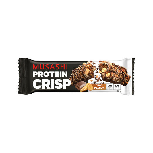 Musashi Protein Crisp Bar Choc Peanut | 60g