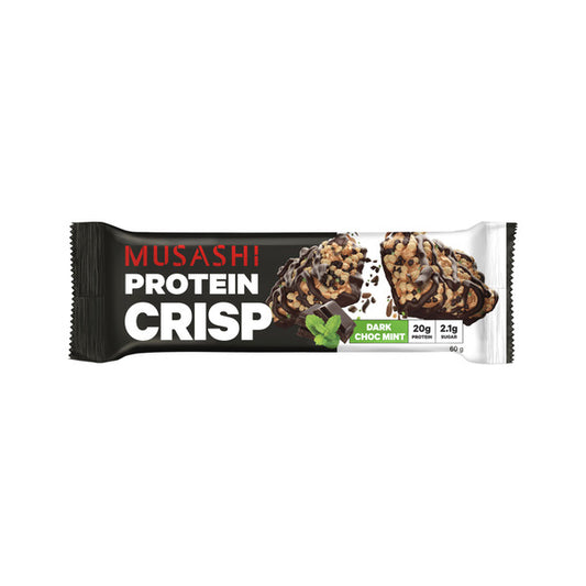 Musashi Protein Crisp Bar Dark Choc Mint | 60g
