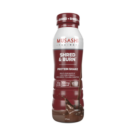 Musashi Shred & Burn Chocolate Protein Shake | 375mL