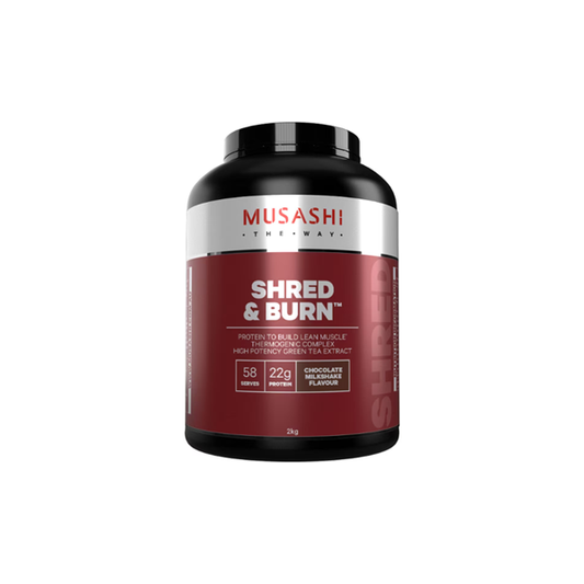 Musashi Shred & Burn Protein Chocolate Milkshake 2kg