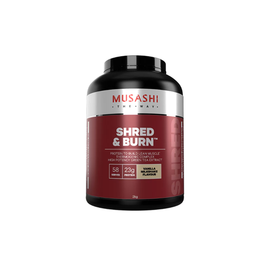 Musashi Shred & Burn Protein Vanilla Milkshake 2kg