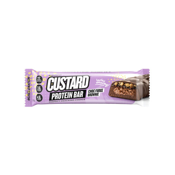 Muscle Nation Custard Bar Choc Fudge Brownie | 60g