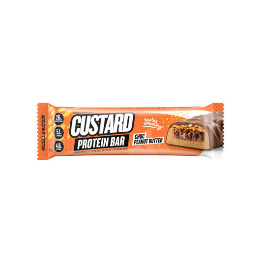 Muscle Nation Custard Protein Bar Choc Peanut Butter | 60g