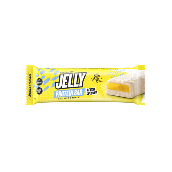 Muscle Nation Jelly Protein Bar Lemon Coconut | 40g