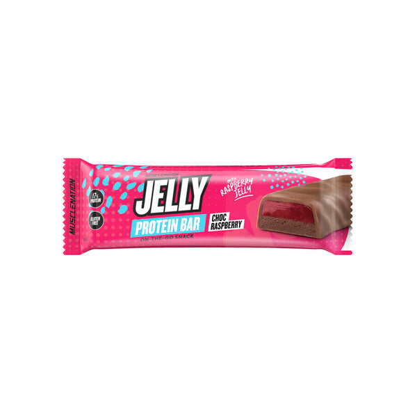 Muscle Nation Jelly Protein Bar Raspberry | 40g