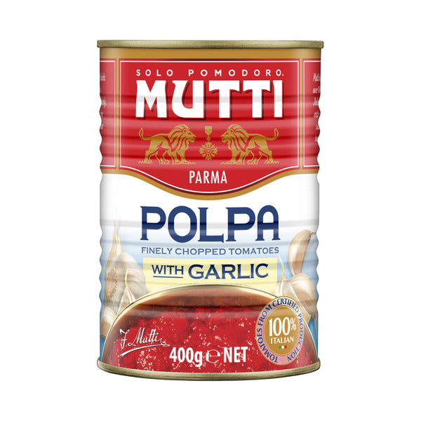 Mutti Polpa Finely Chopped Tomatoes With Garlic | 400g