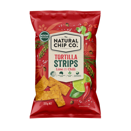 Natural Chip Co. Corn Chips Chilli & Lime | 225g