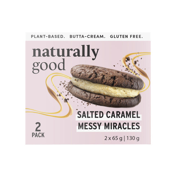 Naturally Good Salted Caramel Messy Miracles 2 Pack | 65g