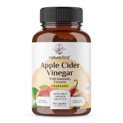 Nature First Apple Cider Vinegar Vegecaps With Immunity Extracts