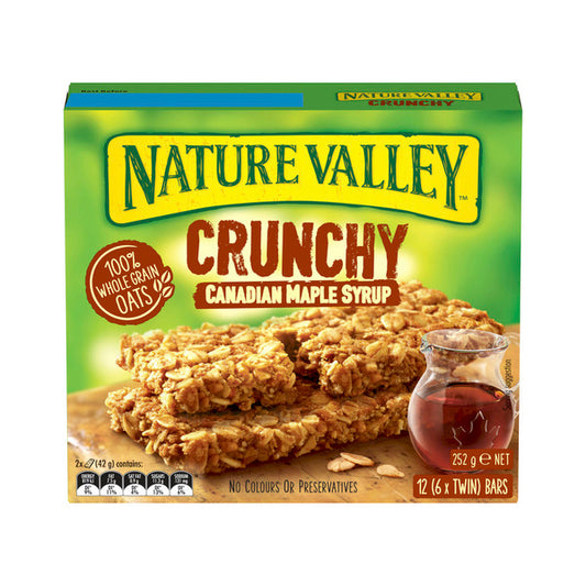 Nature Valley Crunchy Canadian Maple Syrup 6 Twin Bars | 252g