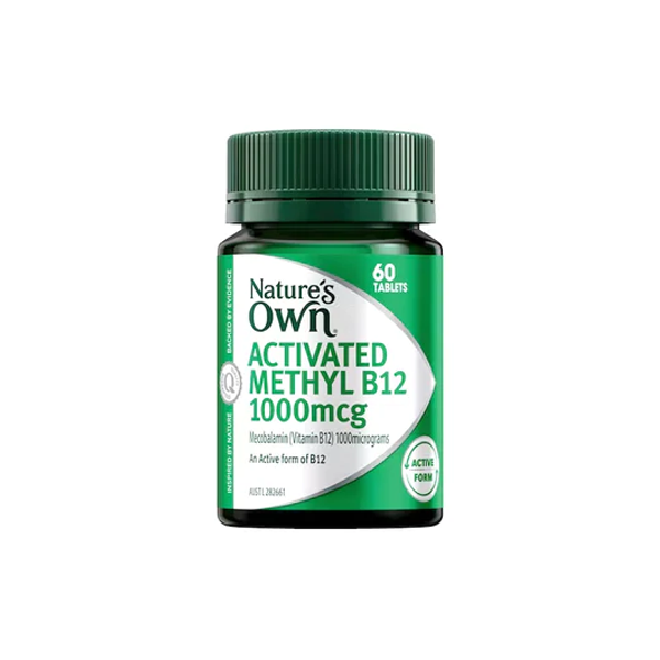 Natures Own Activated Methyl B12 60 Tablets