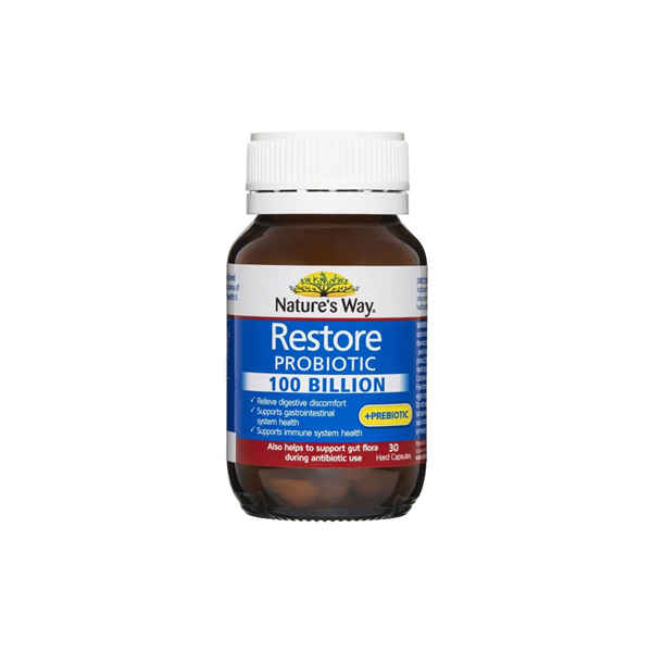 Natures Way Restore Probiotic 100 Billion 30 Capsules