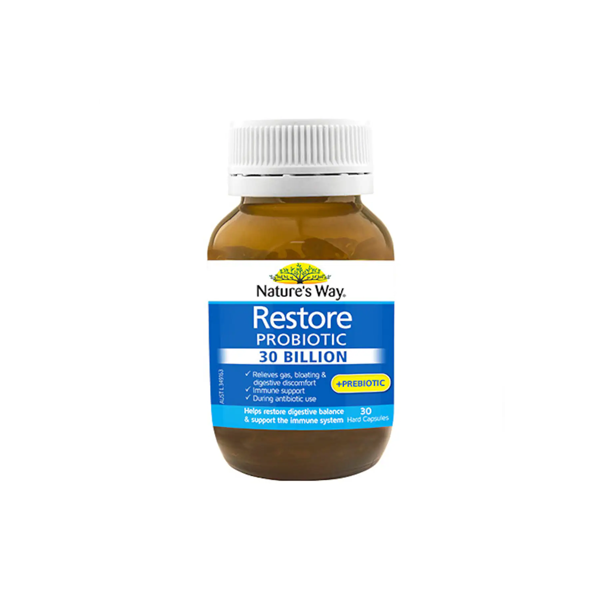 Natures Way Restore Probiotic 30 Billion 30 Capsules