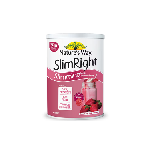 Natures Way Slimright Slimming Meal Replacement Shake Strawberry 500g