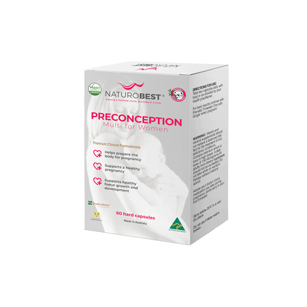 NaturoBest Preconception Multi for Women 60 Capsules