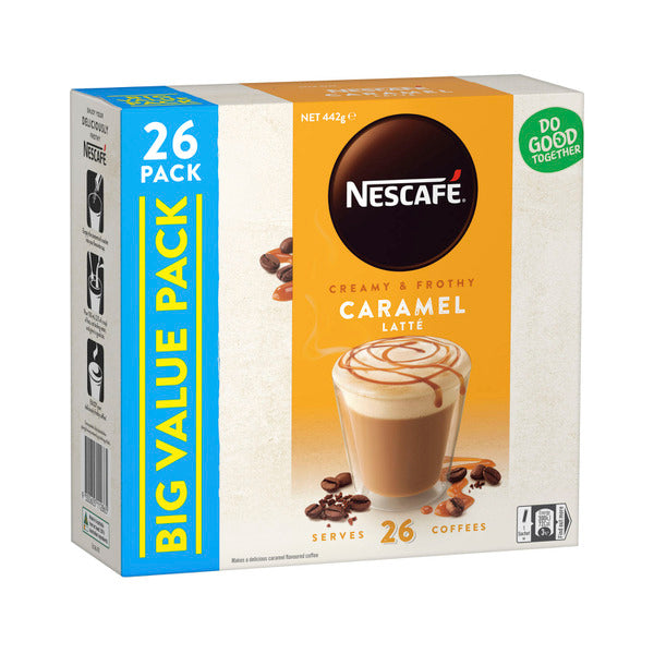 Nescafe Caramel Latte Coffee Sachets | 26 Pack