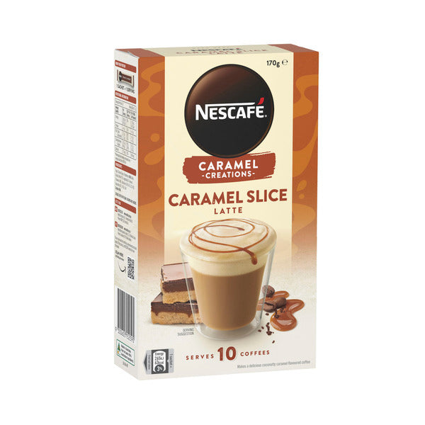 Nescafe Caramel Slice Latte Coffee Sachets | 10 pack