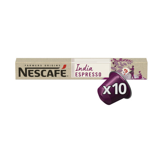 Nescafe Farmers Origins India Espresso Capsules | 10 pack