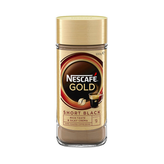 Nescafe Gold Short Black Strong Instant Coffee | 100g