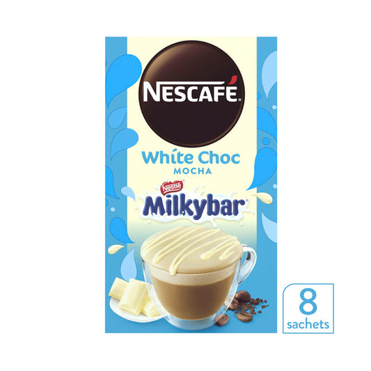 Nescafe Milkybar White Chocolate Mocha Coffee Sachets | 8 pack