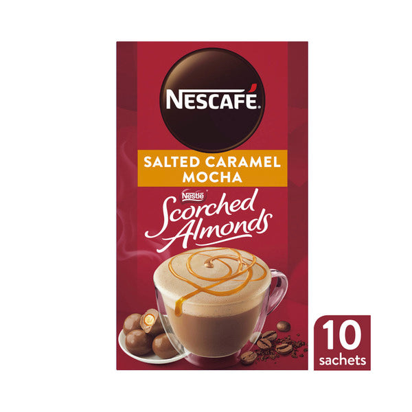 Nescafe Scorched Almond Salted Caramel Mocha Sachets 10X18g | 10 pack