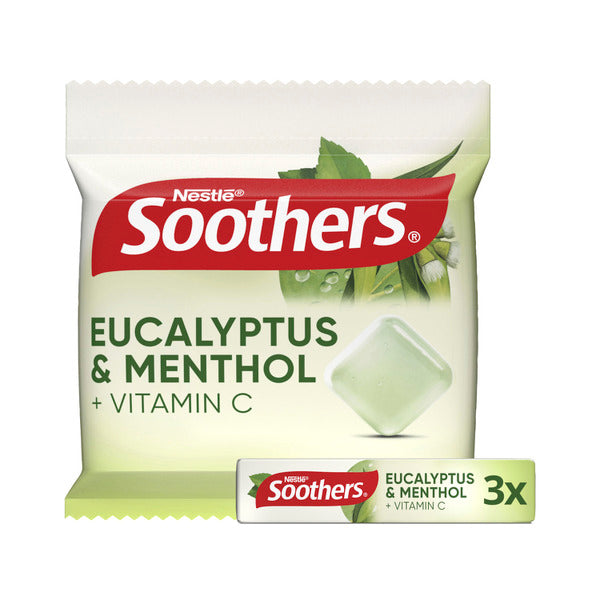 Nestle Soothers Eucalyptus & Menthol With Vitamin C Medicated Lozenges | 3 pack