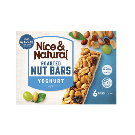 Nice & Natural Yoghurt Roasted Nut Bars 6 pack | 192g