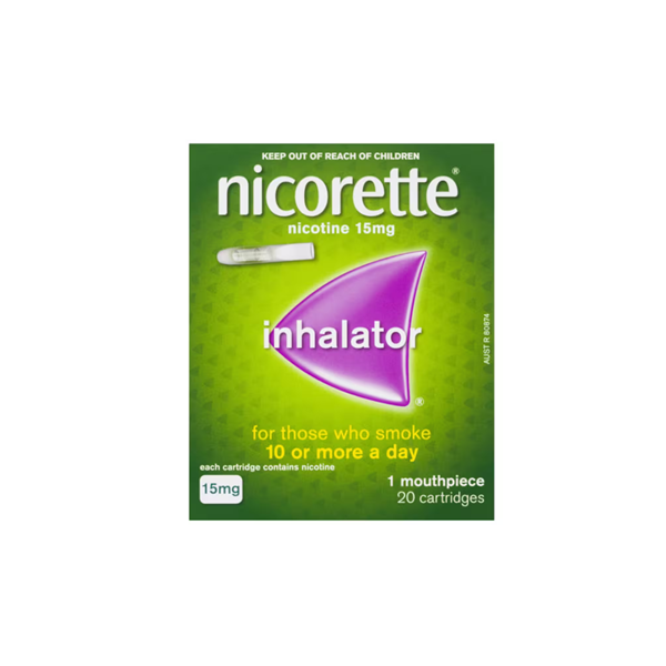 Nicorette Quit Smoking Inhalator 15mg 20 Pack