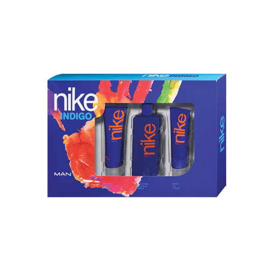 Nike Indigo Man 100ml Eau De Toilette 3 Piece Gift Set