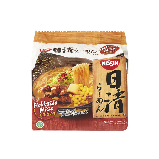 Nissin Hokkaido Miso Noodles 5 Pack | 530g