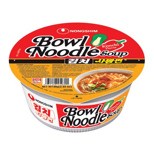 Nongshim Kimchi Flavour Bowl Noodle Soup | 86g