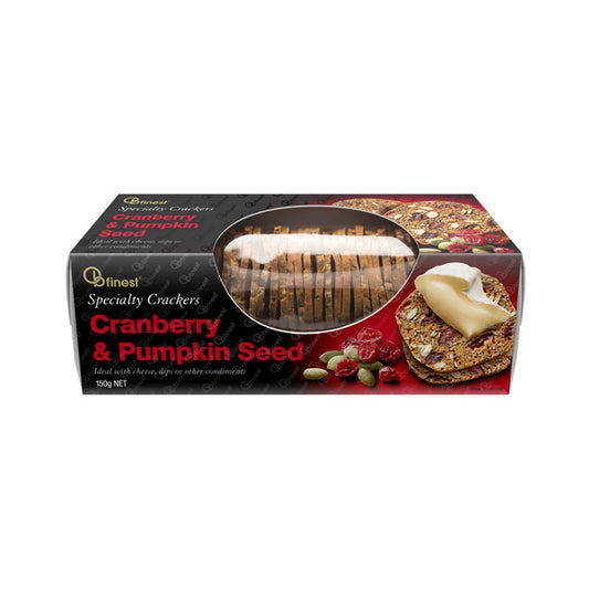 OB Finest Cranberry & Pumpkin Seed Crackers | 150g