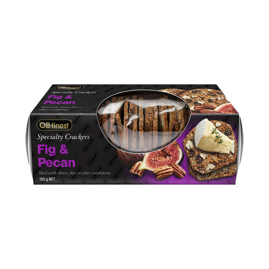 OB Finest Fig & Pecan Crackers | 150g