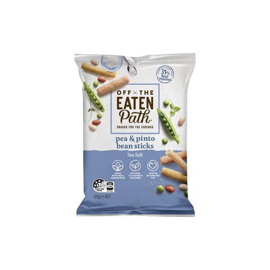 Off The Eaten Path Pea & Pinto Bean Sticks Sea Salt | 100g