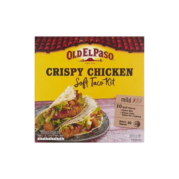 Old El Paso Crispy Chicken Soft Taco Kit Mild | 370g