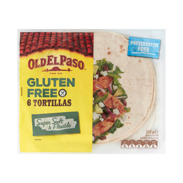 Old El Paso Gluten Free Tortillas Fajita | 216g