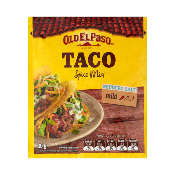 Old El Paso Reduced Salt Spice Mix Taco | 30g