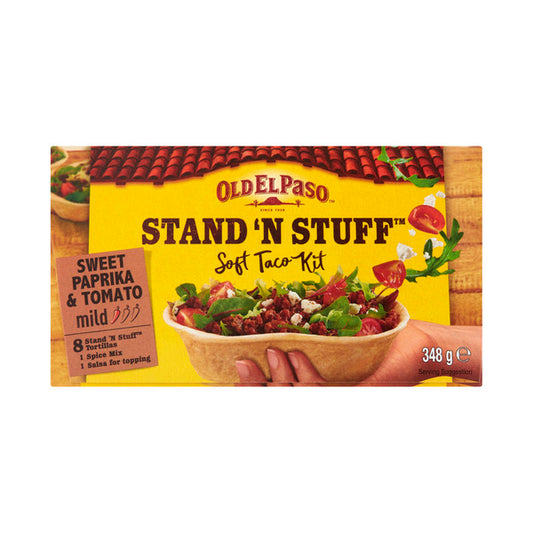 Old El Paso Stand N Stuff Soft Taco Kit Mexican Style | 348g
