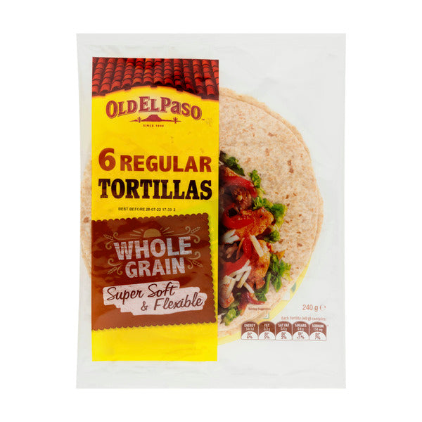 Old El Paso Tortilla Wholegrain Fajita | 240g