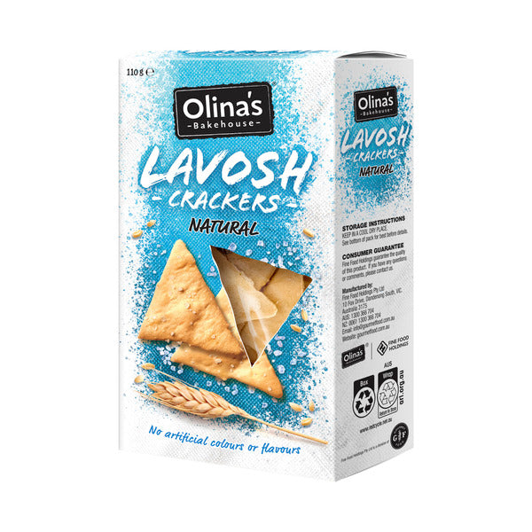 Olinas Lavosh New Natural Crackers | 110g