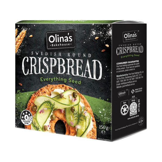 Olinas Swedish Round Crispbread Seeded | 140g