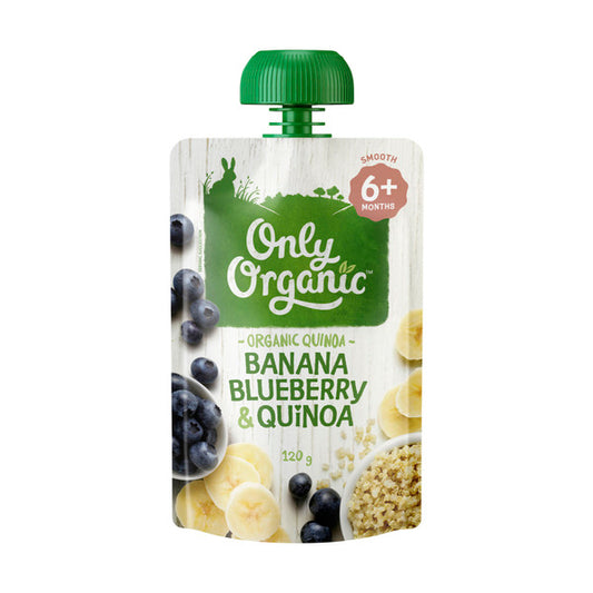 Only Organic Banana Blueberry & Quinoa | 120g x 2 Pack
