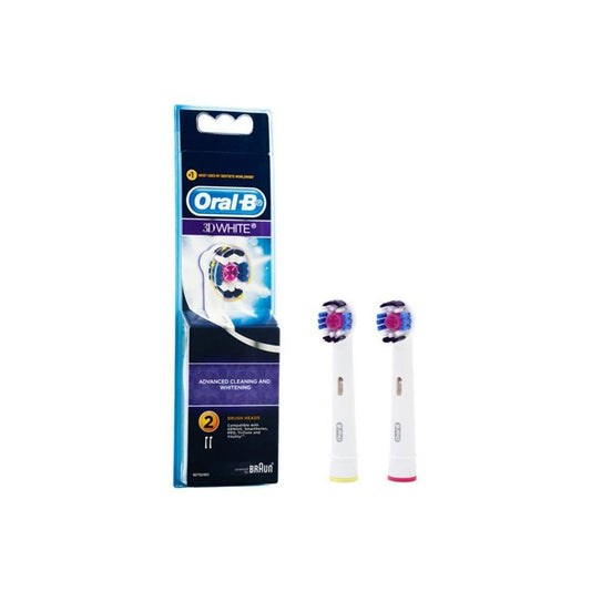 Oral-B 3D White Electric Toothbrush Replacement Head 2 Pack