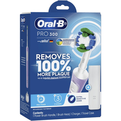 Oral-B Pro 300 Electric Toothbrush - Lilac