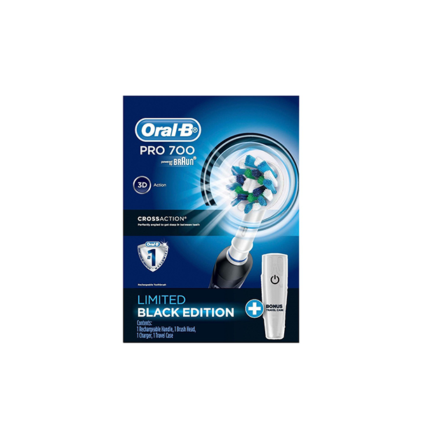 Oral-B Pro 700 Limited Edition Black CrossAction Electric Toothbrush