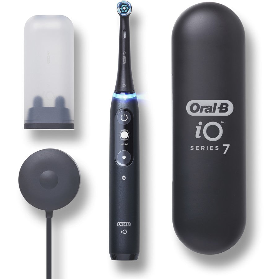 Oral-B iO 7 Series Black Rechargeable Toothbrush with Travel Case