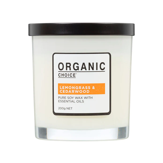 Organic Choice Candle Lemongrass & Cedarwood | 200g