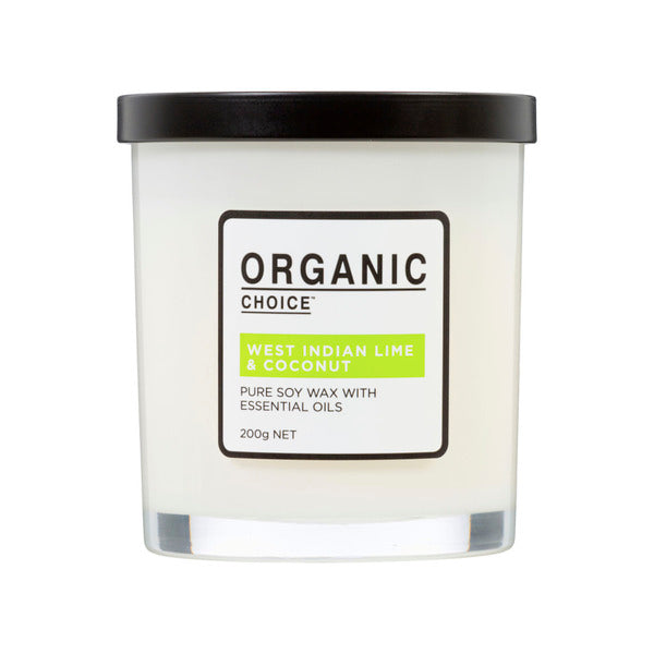 Organic Choice Candle West Indian Lime & Coconut | 200g